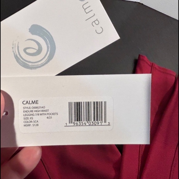 Johnny Was Calme Endure High Waist Leggings 7/8 With Pockets Size XS - Picture 7 of 8